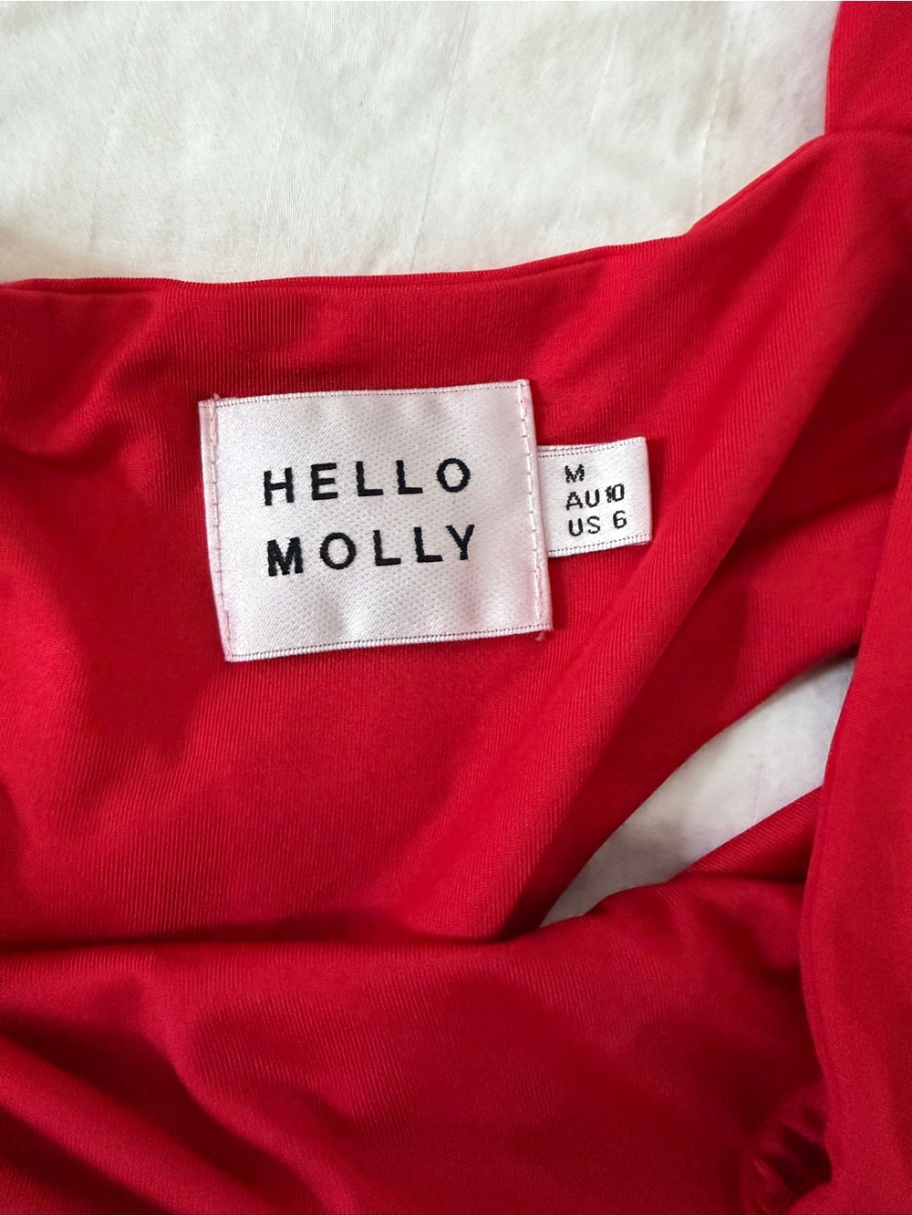 Hello Molly Red Bandeau Top
